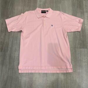 Vintage Austin Reed Pink Large Mens Polo Short Sleeve Shirt Top